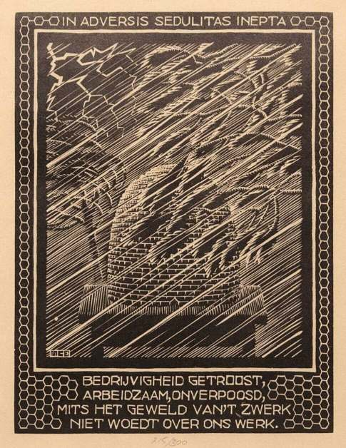 M.C. Escher, Emblemata: Beehive