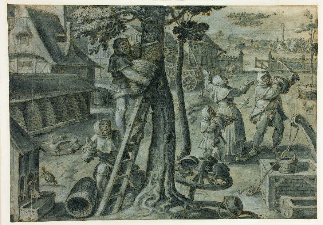 Giovanni Stradano, The Capture of a Swarm of Bees